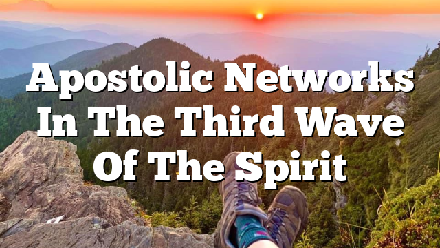 Apostolic Networks In The Third Wave Of The Spirit
