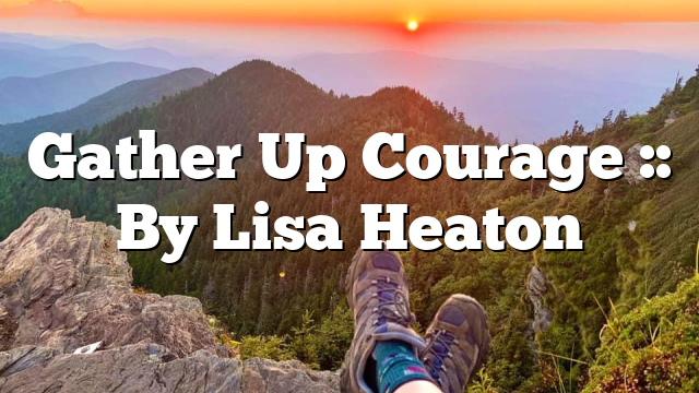 Gather Up Courage :: By Lisa Heaton