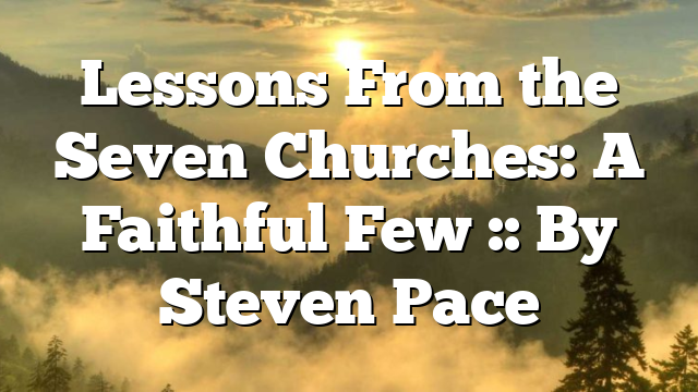 Lessons From the Seven Churches: A Faithful Few :: By Steven Pace