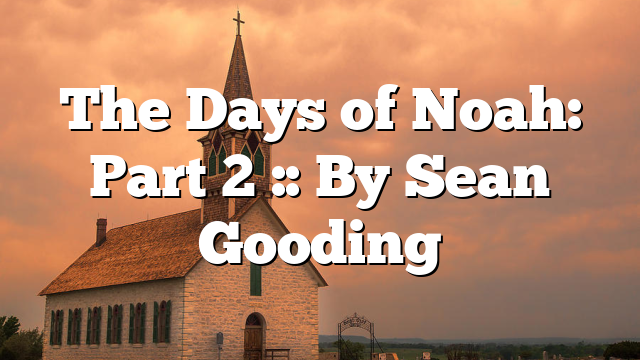 The Days of Noah: Part 2 :: By Sean Gooding