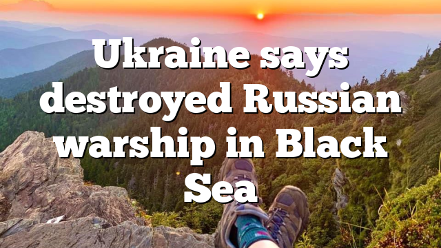 Ukraine says destroyed Russian warship in Black Sea