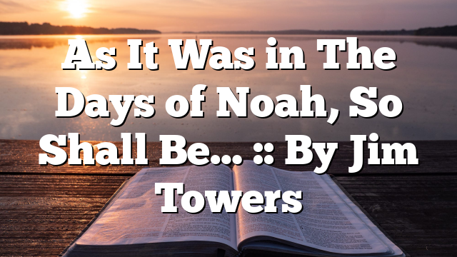 As It Was in The Days of Noah, So Shall Be… :: By Jim Towers