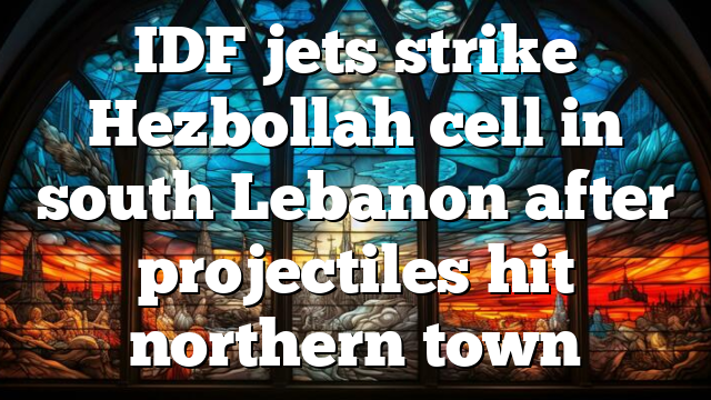 IDF jets strike Hezbollah cell in south Lebanon after projectiles hit northern town