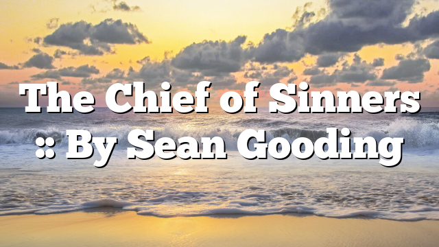The Chief of Sinners :: By Sean Gooding