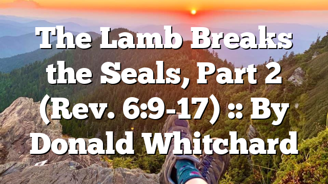 The Lamb Breaks the Seals, Part 2 (Rev. 6:9-17) :: By Donald Whitchard