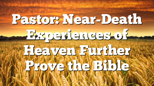 Pastor: Near-Death Experiences of Heaven Further Prove the Bible