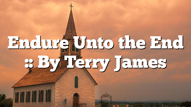 Endure Unto the End :: By Terry James