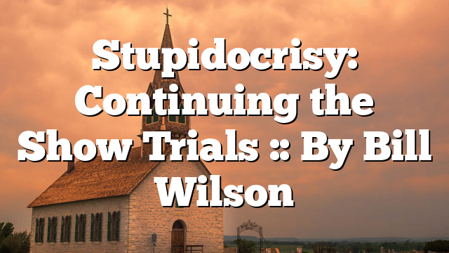 Stupidocrisy: Continuing the Show Trials :: By Bill Wilson