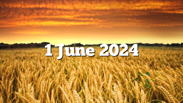 1 June 2024