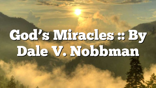 God’s Miracles :: By Dale V. Nobbman