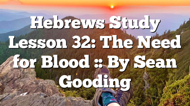 Hebrews Study Lesson 32: The Need for Blood :: By Sean Gooding