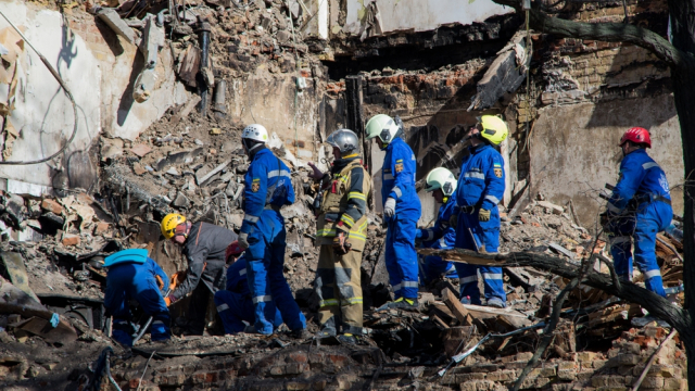 Ukraine mourns as rescuers search the rubble of a Kyiv children’s hospital struck by a missile