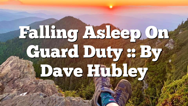 Falling Asleep On Guard Duty :: By Dave Hubley