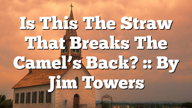 Is This The Straw That Breaks The Camel’s Back? :: By Jim Towers