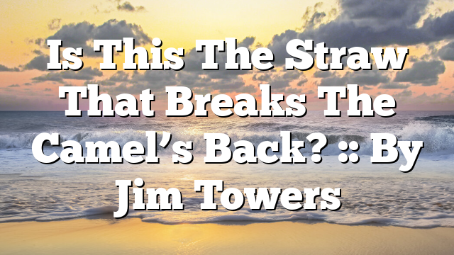 Is This The Straw That Breaks The Camel’s Back? :: By Jim Towers