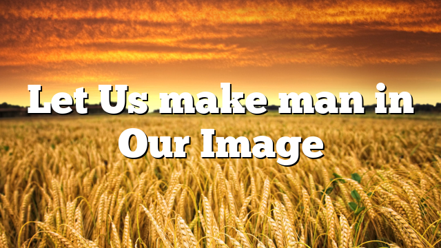 Let Us make man in Our Image