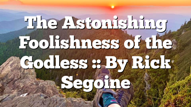 The Astonishing Foolishness of the Godless :: By Rick Segoine