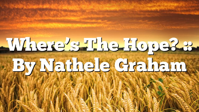 Where’s The Hope? :: By Nathele Graham