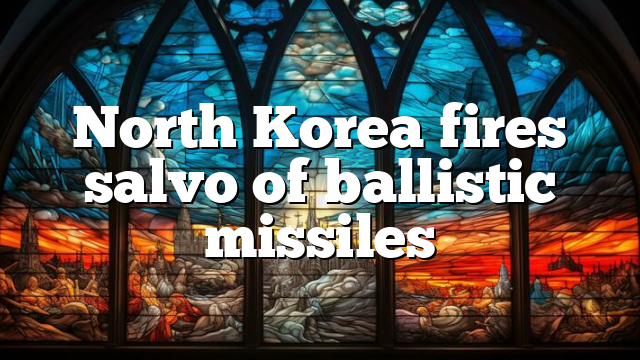 North Korea fires salvo of ballistic missiles