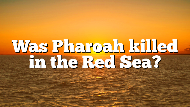 Was Pharoah killed in the Red Sea?