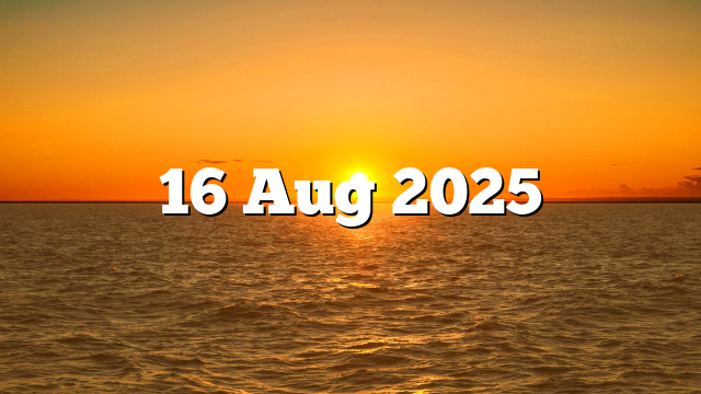 16 Aug 2025