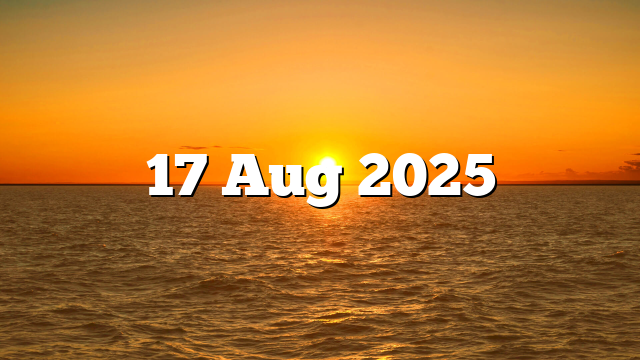 17 Aug 2025