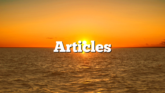 Articles