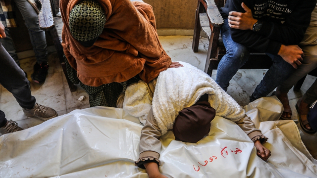 ‘No place is safe’: families flee Gaza City as Israel vows to press on with offensive