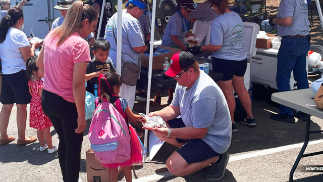 The ‘Back To School Back Pack And Bible Drive’ In Kerrville Texas Gave Out 400 Back Packs And Over 500 King James Bibles To Flood Victim Families