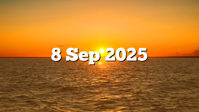 8 Sep 2025