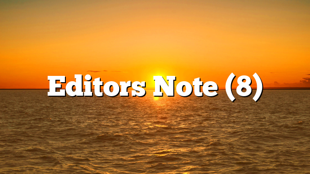 Editors Note (8)