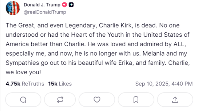 Conservative Political Commentator And Turning Point CEO Charlie Kirk Is Shot By Far Left Liberal Sniper During Open Air Event At Utah Valley University