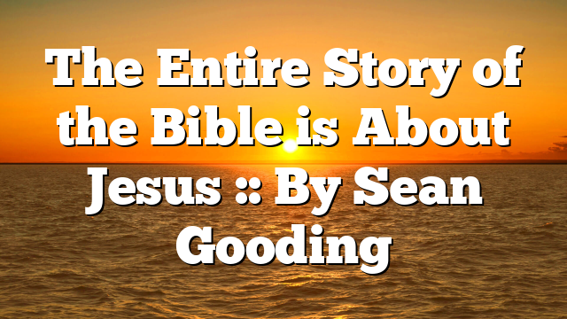 The Entire Story of the Bible is About Jesus :: By Sean Gooding