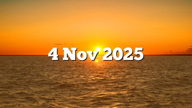 4 Nov 2025