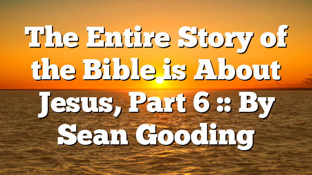 The Entire Story of the Bible is About Jesus, Part 6 :: By Sean Gooding