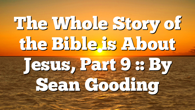 The Whole Story of the Bible is About Jesus, Part 9 :: By Sean Gooding