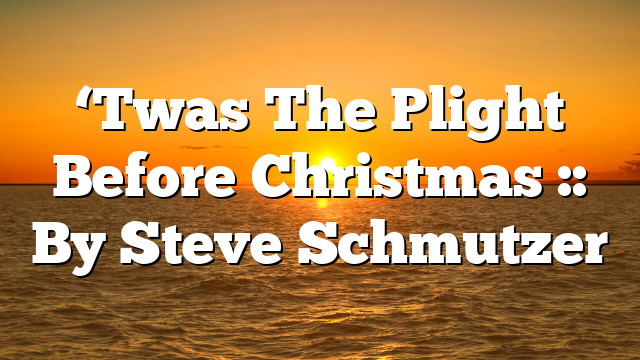 ‘Twas The Plight Before Christmas :: By Steve Schmutzer