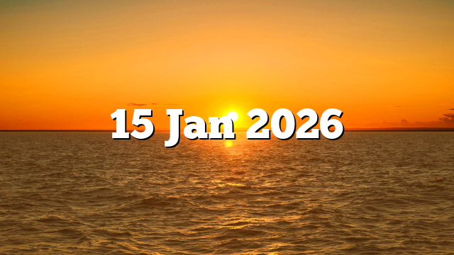 15 Jan 2026