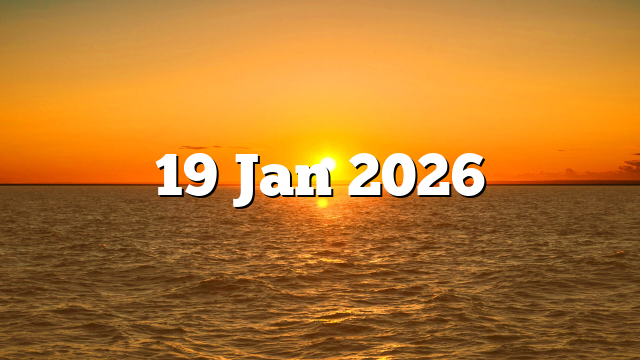 19 Jan 2026