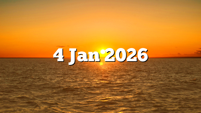 4 Jan 2026