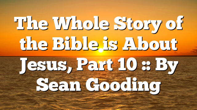The Whole Story of the Bible is About Jesus, Part 10 :: By Sean Gooding