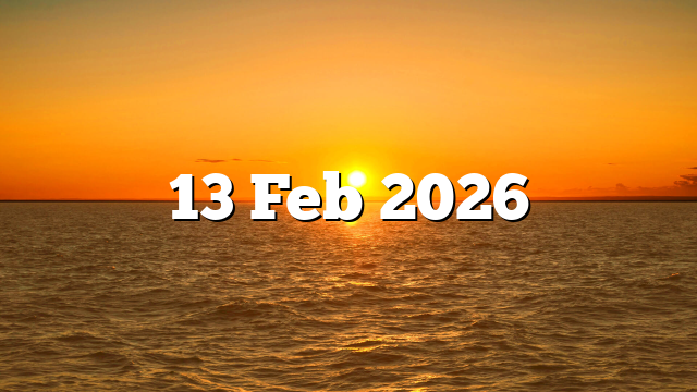 13 Feb 2026
