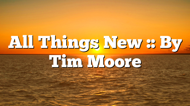 All Things New :: By Tim Moore