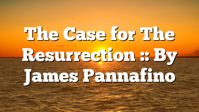 The Case for The Resurrection :: By James Pannafino