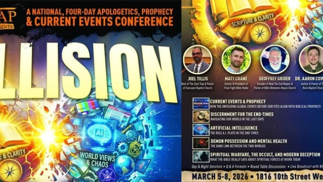 YOU ARE INVITED! Come Join Us For ‘Collision 2026’ A Free National 4-Day Apologetics, Prophecy And Current Events Conference At Suncoast Baptist Church