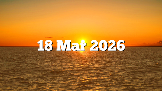 18 Mar 2026