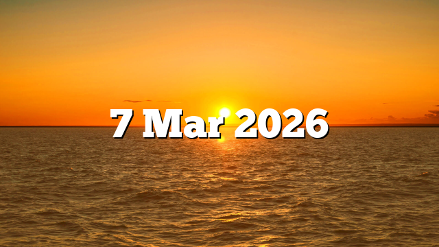 7 Mar 2026