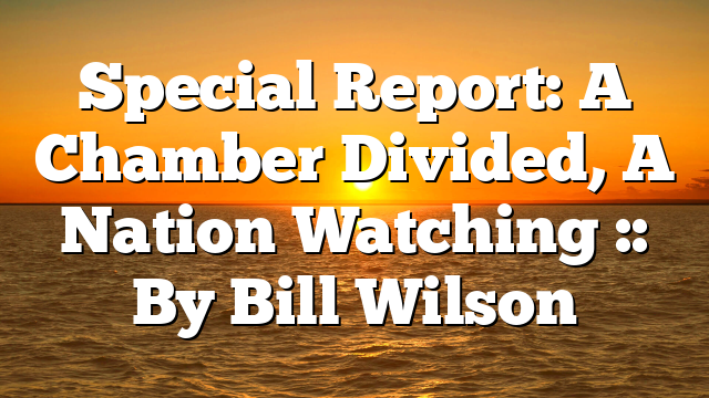 Special Report: A Chamber Divided, A Nation Watching :: By Bill Wilson