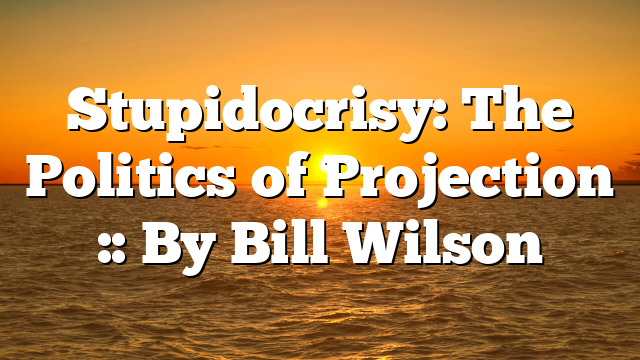 Stupidocrisy: The Politics of Projection :: By Bill Wilson