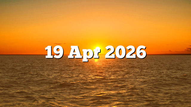 19 Apr 2026